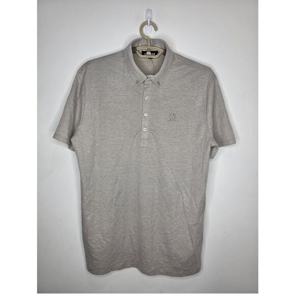 Express Other - NWT Express  light tan khaki short sleeve polo shirt - medium